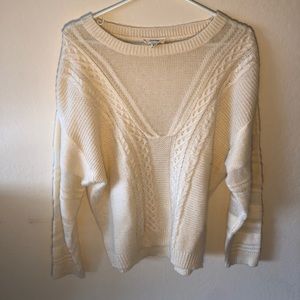 Freeway White Acrylic Sweater Small Women’s
